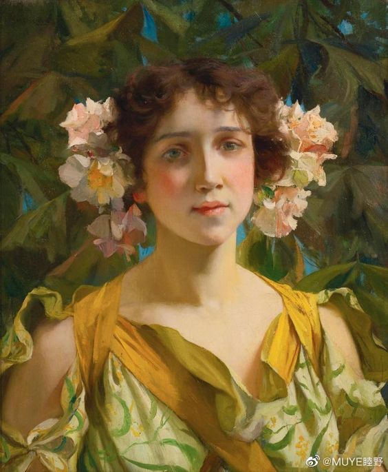 美国风景画家Francis Coates Jones（1857-1932）的作品以清新明媚的花园题材为主。他曾前往英国和法国旅行，在大自然的魅力驱使下，决定成为一名职业艺术家。 ​​​