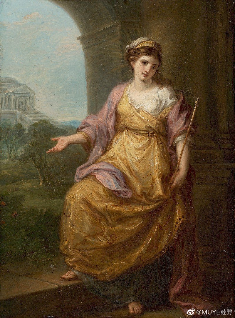 瑞士新古典主义画家Angelica Kauffmann（1741-1807）一生主要在伦敦和罗马两地工作