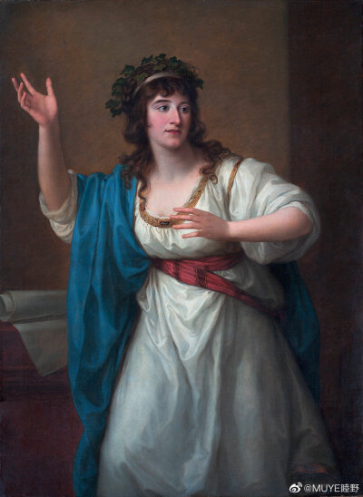 瑞士新古典主义画家Angelica Kauffmann（1741-1807）一生主要在伦敦和罗马两地工作