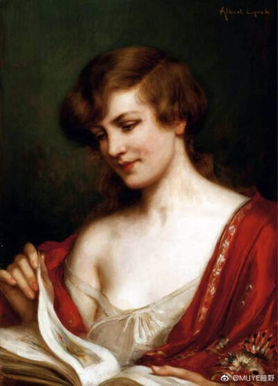 Albert Lynch（1851-1912）以画精美的年轻女性肖像出名，他的人物肖像油画有引人入胜的甜美、微妙的感性和浪漫主义情怀。 ​​​