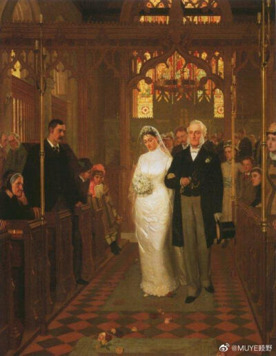 英国画家Edmund Blair Leighton（1853-1922）出生于伦敦，浪漫、诗歌与戏剧对他有天生的吸引力，他主要创作文学和历史题材的作品。 ​​​