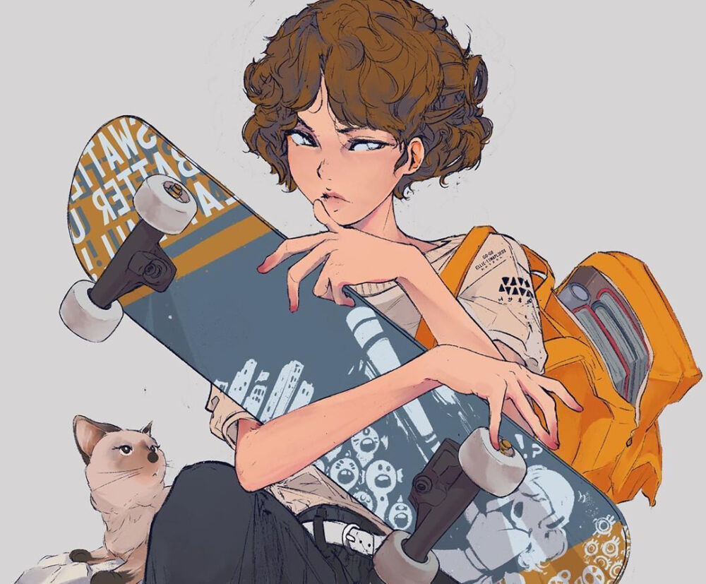 复古少女插画 插画师:elliemaplefox