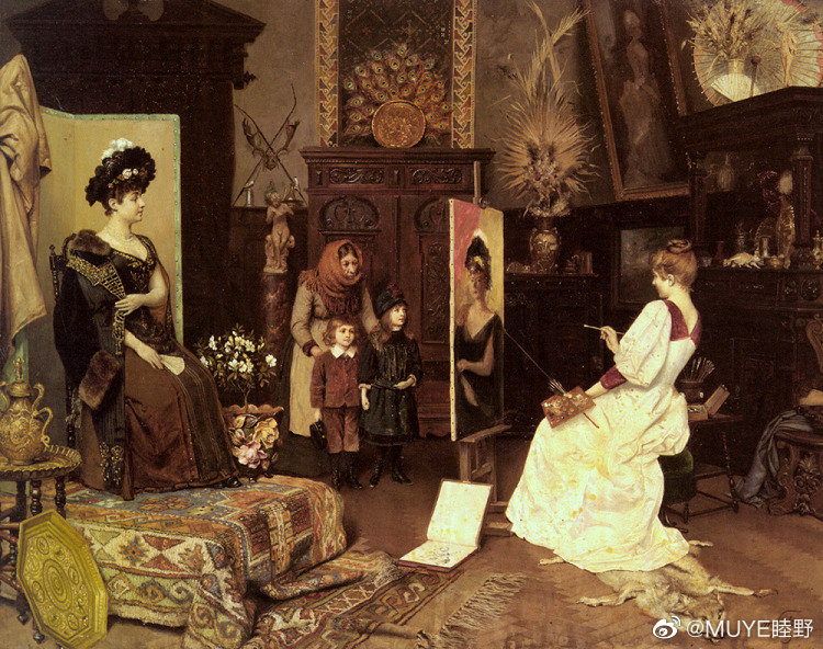 奥地利画家Moritz Stifter（1857-1905）的画，作品以精美的东方题材为主。 ​​​