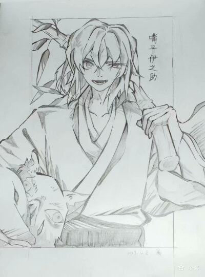 第一次马克笔上色。。。
鬼灭之刃的是动漫社的作业
除了蒙眼那张其他均为临摹