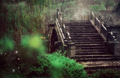 【原创】《雨时》
四月春雨，
细细淋过草香，
迎春花探出了脑袋。
六月夏雨，
听荷叶雨珠滚落，
不小心砸到了锦鱼背上。
八月秋雨，
看风中黄叶飞舞，
起起落落纠缠林中倦鸟。
十二月冬雨，
我坐在冰凌花开满的窗…