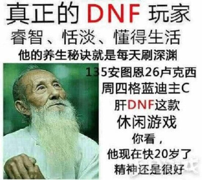 真正的DNF玩家