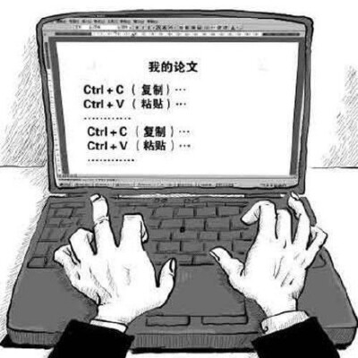 我的论文Ctrl+c(复制)…Ctrl+V(粘贴)…Ctrl+C(复制)…Ctrl+V(粘贴)…甲