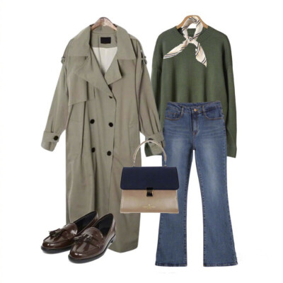 多风格的风衣穿搭，很适合逐渐降温的天气。 