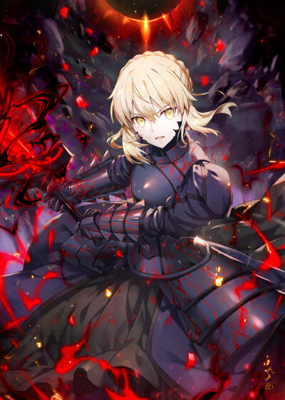 阿尔托利亚·潘德拉贡[Alter]——Fate/GrandOrder——p站：80722910 | 画师：我美蘭