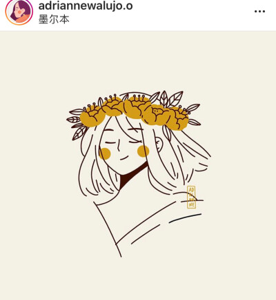 插画 还蛮适合做头像的