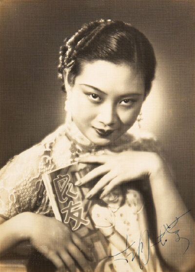 1930年代，民国电影明星胡蝶。 