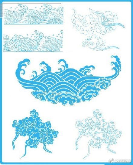 云纹 海浪纹