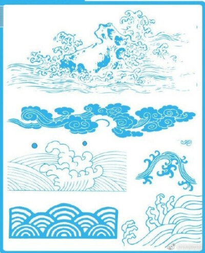 云纹 海浪纹