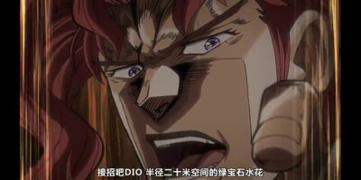 接招吧dio，半径20米的绿宝石水花！