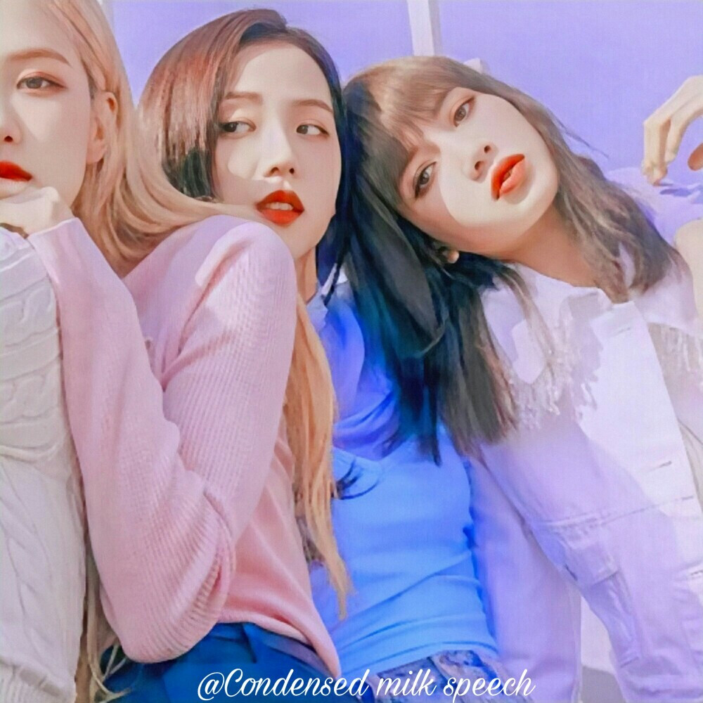 二改标明炼奶时言 jennie×rosé×jisoo×lisa blackpink团头