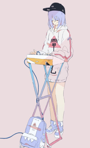 文艺，小清新，纯色背景，赛璐璐