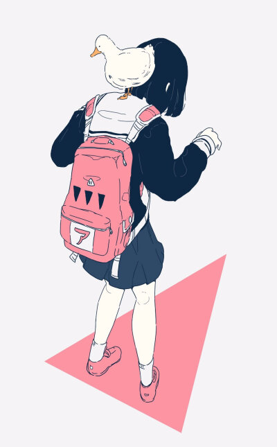 文艺，小清新，纯色背景，赛璐璐