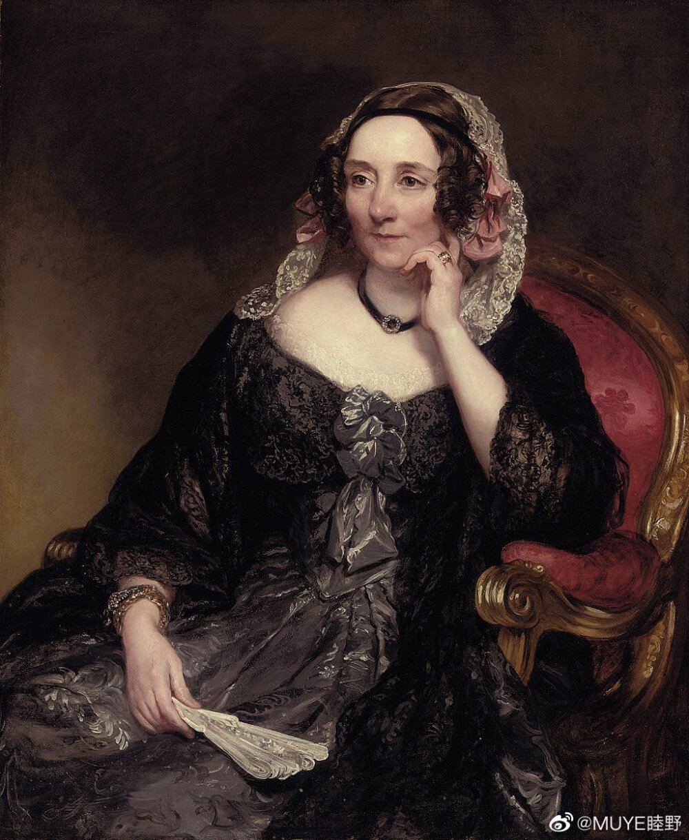 英国画家Margaret Sarah Carpenter（1793-1872）的肖像画继承了托马斯·劳伦斯的传统，但更富于幻想，更有女人味，尤其是在她的儿童肖像画中，她于1814年去了伦敦，很快就成为一名广受欢迎的肖像画家，还是小说家狄更斯的朋友。 