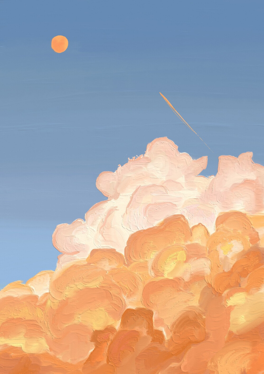 春暖花开，简约冷淡风爱壁纸平铺锁屏可爱小清新