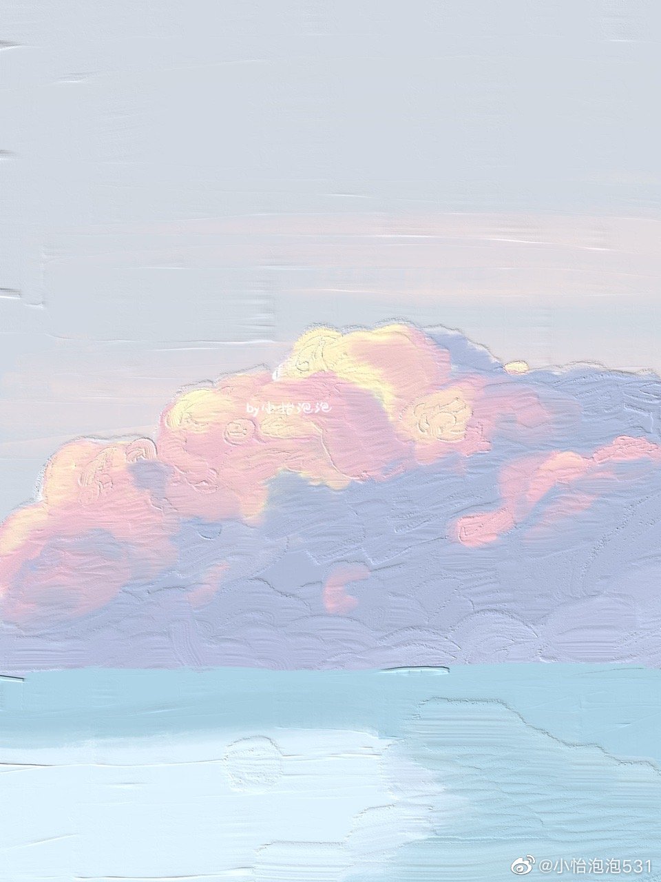 春暖花开，简约冷淡风爱壁纸平铺锁屏可爱小清新