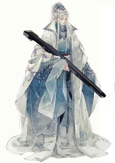 古风 美男 插画 