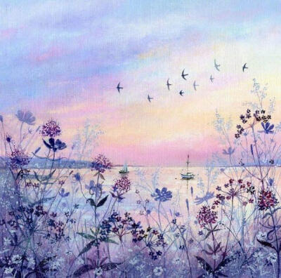 春光灿烂美如画，云赏花 | 唯美插画
来自Lucy Grossmith