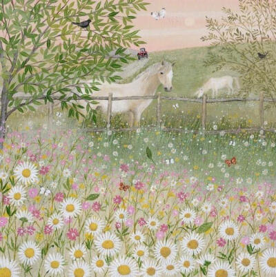 春光灿烂美如画，云赏花 | 唯美插画
来自Lucy Grossmith