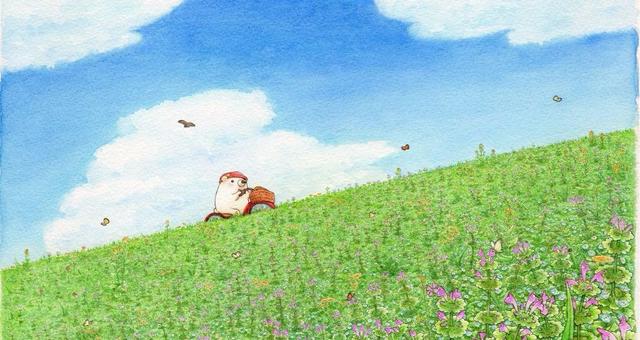 水彩画出软软萌萌的温馨小白熊一家，怎么会这么可爱 插画师 ちっぷ 小美好~特别治愈哇