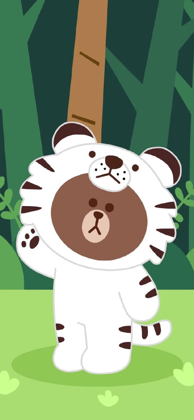 布朗熊可妮兔、Line