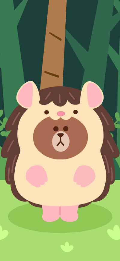 布朗熊可妮兔、Line