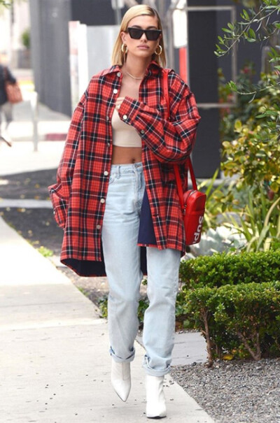 hailey bieber in tony bianco