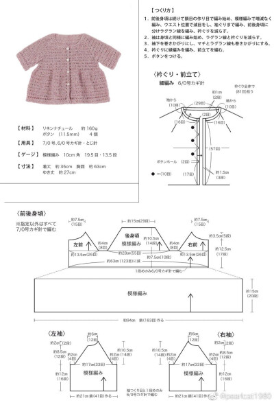 衣服编织图解