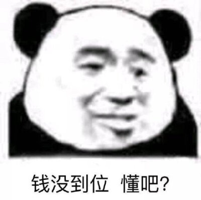 钱没到位懂吧?