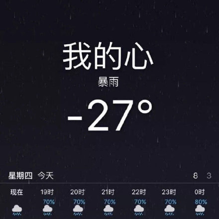 我的心 暴雨