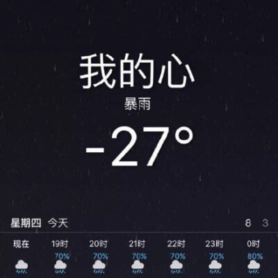 我的心 暴雨