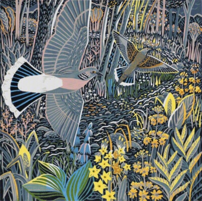 【来自英国艺术家 Annie Soudain 的面料拼贴画 ​​​​】 ​​​​