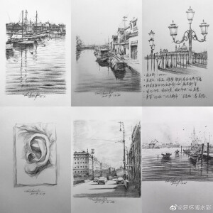 素描风景