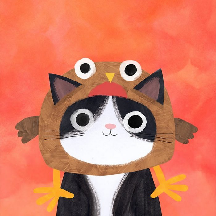猫咪 插画 By Angie Rozelaar