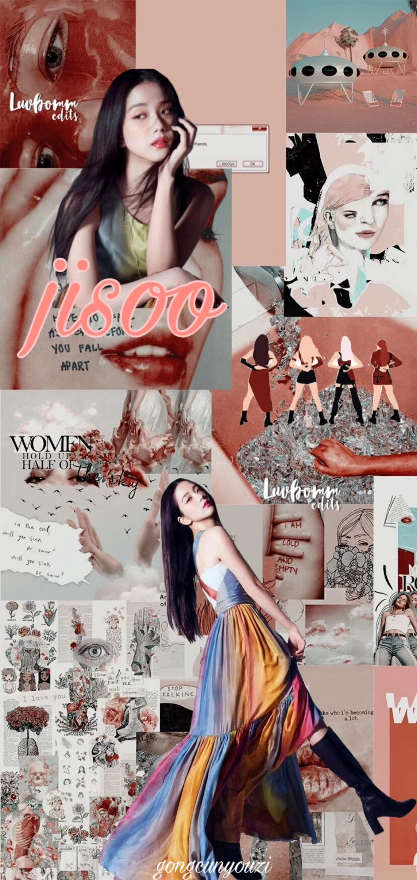 blackpink金智秀jisoo拼接壁纸