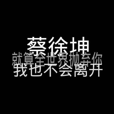 坤坤，全能艺人蔡徐坤，实力C位背后低调谦逊，台上霸气台下温暖，抛开唱跳俱佳这种业务能力，粉的是实实在在的人格魅力。正能量偶像从小热心公益以自身影响力带动粉丝传递阳光。@蔡徐坤