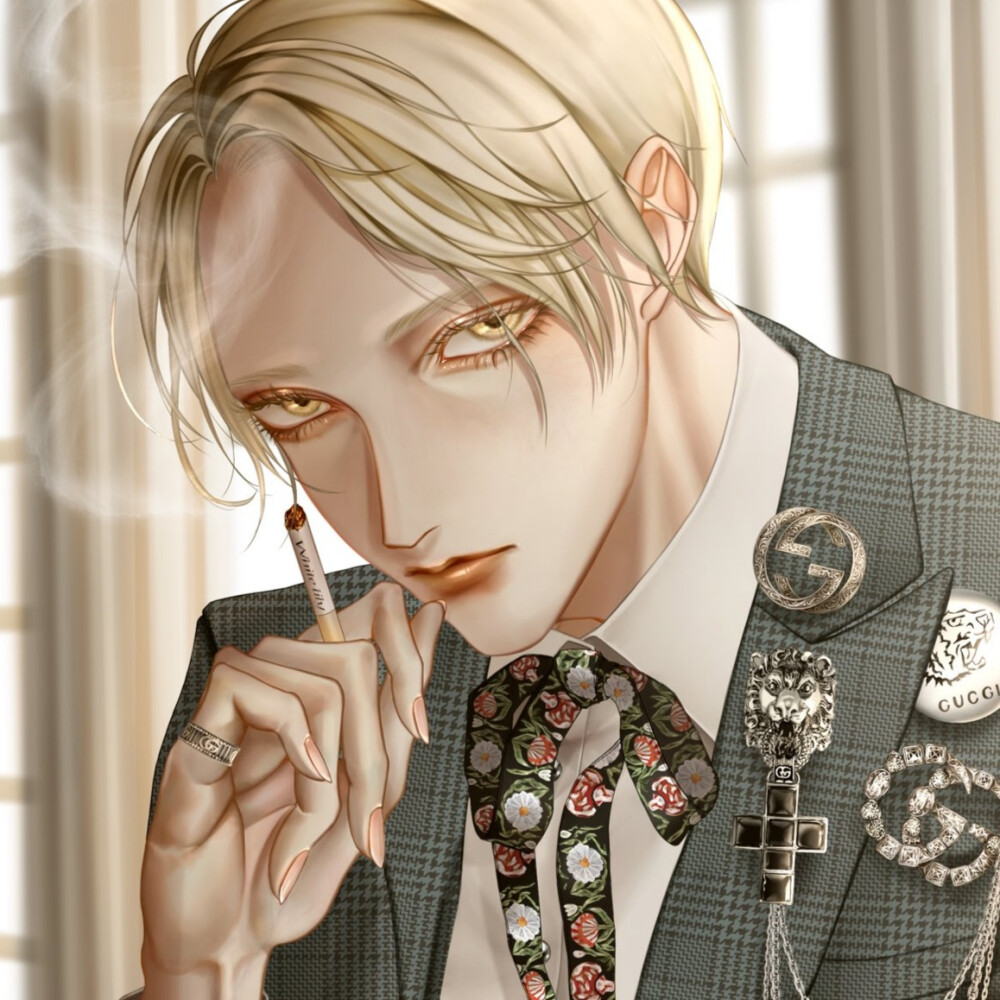 动漫男头# 画师twi:kohaku__0