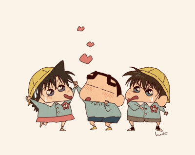 名侦探柯南与蜡笔小新的跨界作品
【Ｐ：id=577117】 ​​​