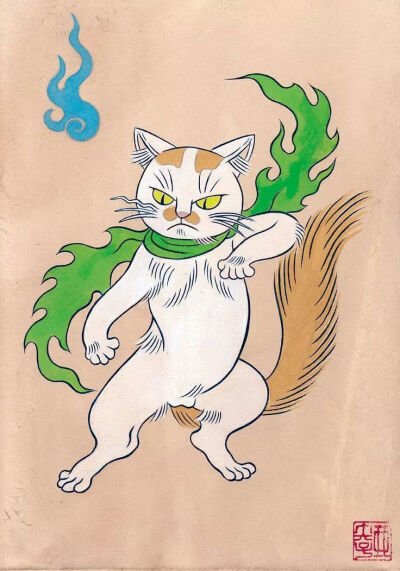 猫妖 猫插画 ~ 画师石黑亚矢子作品 