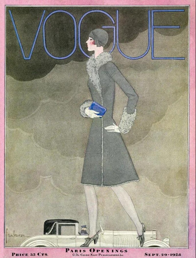 来自Vintage Vogue的封面插画 ——