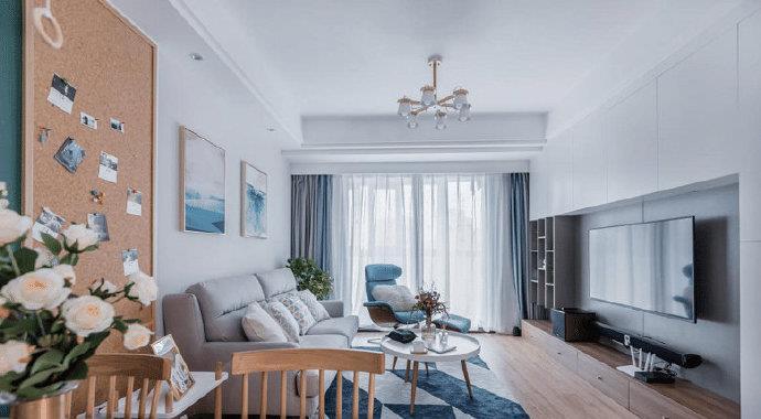 现代北欧风格，给人一种清爽、舒适的感觉！