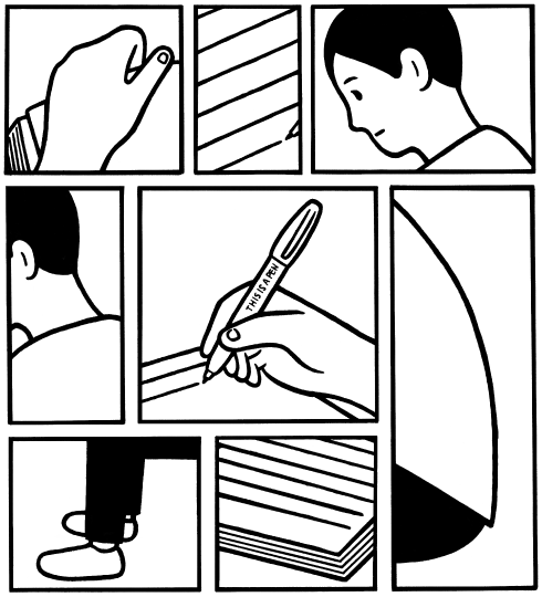 Noritake擅长面对的不是书架而是画架，开始给他介绍外快。就这样半工半画了十年，直到30岁，他才敢完全辞掉工作，成为职业插画家。