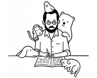 Noritake擅长面对的不是书架而是画架，开始给他介绍外快。就这样半工半画了十年，直到30岁，他才敢完全辞掉工作，成为职业插画家。