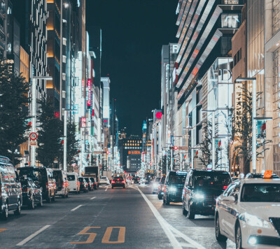 夜晚街道 日本