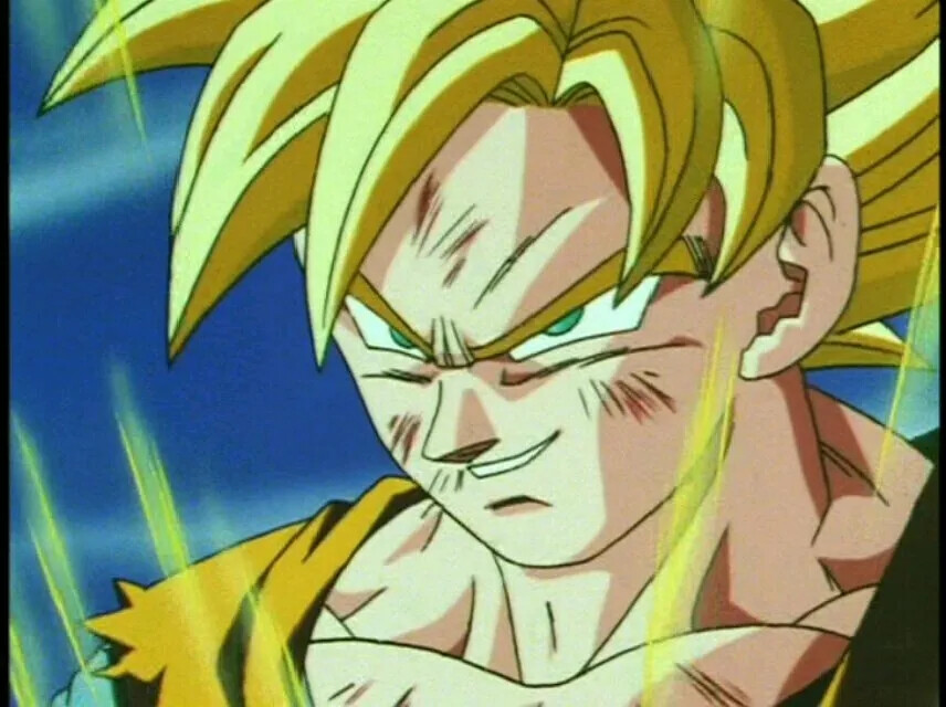 动画原画师【稲上晃（Akira Inagami）】参与制作的动画《龙珠Z》第280集《贝吉塔甘拜下风 悟空是宇宙第一》中的【孙悟空的超级赛亚人1-3】变身过程人物头部特写画面
（作画监督『宫原直树（Naoki Miyahara）』作监修正）【图片】【图片】【图片】