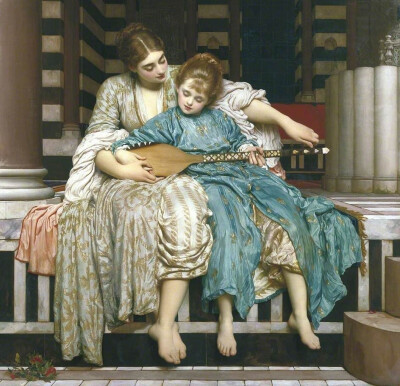 [cp]【音乐课】
弗雷德里克·莱顿（Frederic Leighton）（1830-1896）1887年作
#复古[超话]##vintage##设计美学# ​​​[/cp]